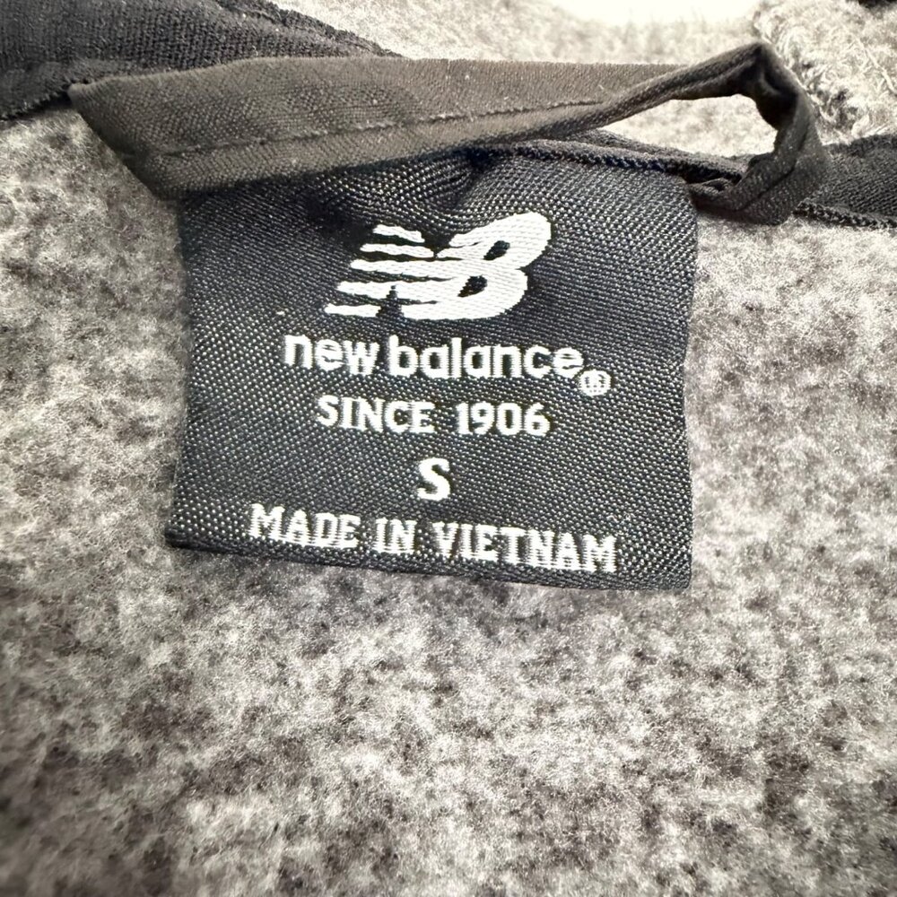 New Balance Quilted Front Full-Zip Hoodie - Men's S - Black/Gray - Picture 5 of 11